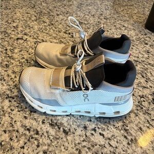 ON CloudTec Running Shoes - Gray, Tan and Black